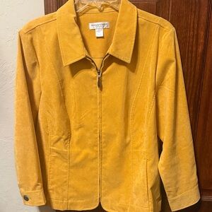 Christopher and Banks Women's Golden Rod Corduroy Jacket